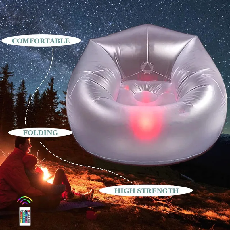 Inflatable Illuminated LED Light Mood Lamp Loung Chair Camping Party For Kids Adults, Blow Up LED Lights Sofa Yard Indoor Rooms
Inflatable Illuminated LED Light Mood Lamp Loung Chair Camping Party For Kids Adults, Blow Up LED Lights Sofa Yard Indoor Rooms