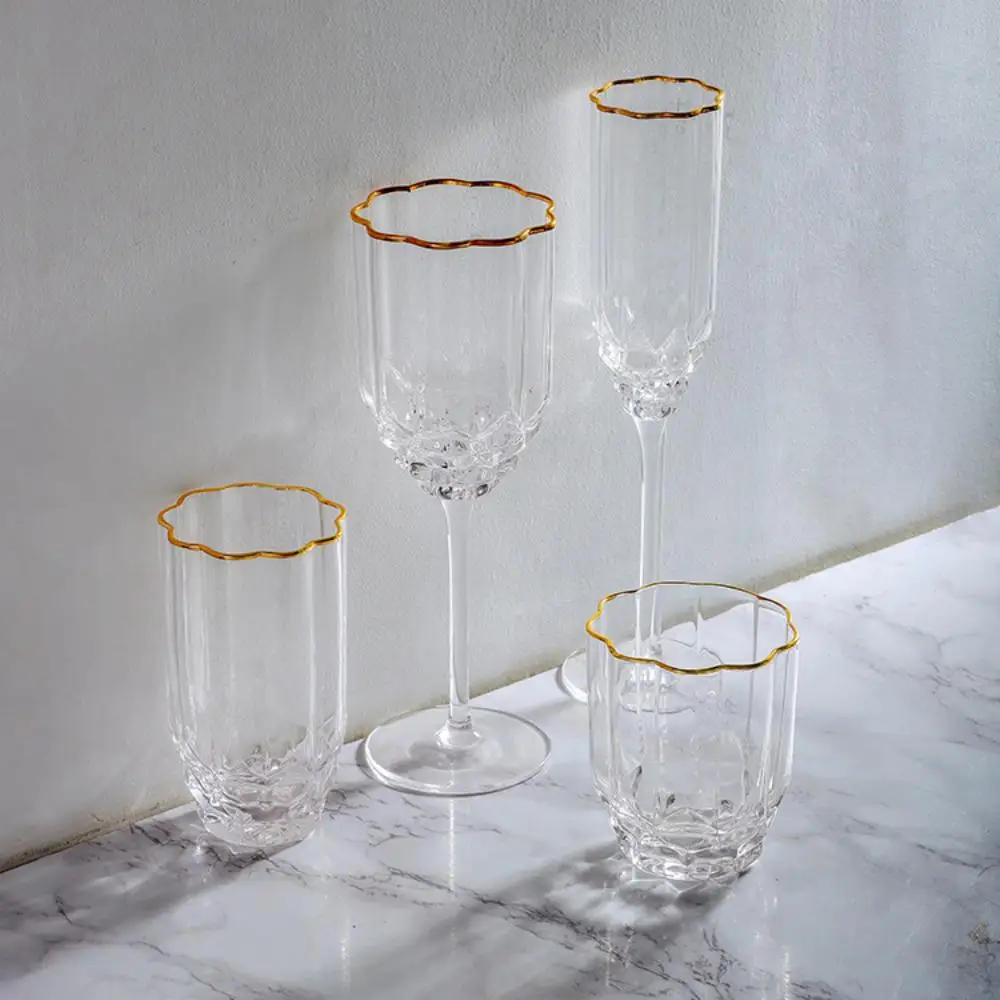 European Crystal Goblet Glass With Gold Rim Home-use Red Wine Glass Champagne Glass Whiskey And Liquor
European Crystal Goblet Glass With Gold Rim Home-use Red Wine Glass Champagne Glass Whiskey And Liquor