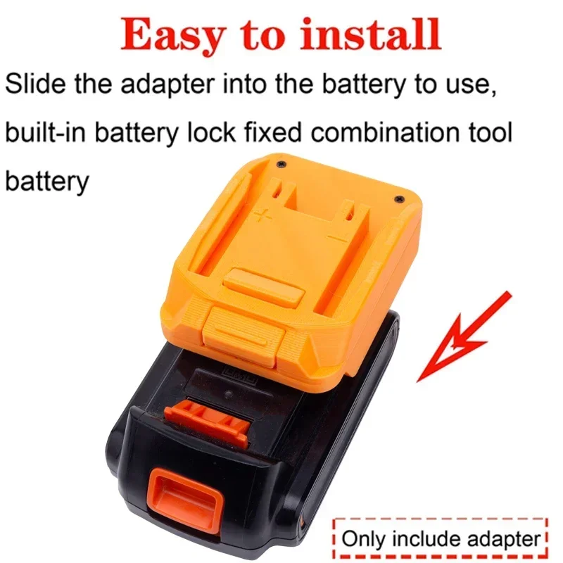 The Adapter for BLACK+DECKER 20V Lithium-ion Battery Is Converted To Worx 6 PIN Cordless Electric Drill Power Tool Accessories
The Adapter for BLACK+DECKER 20V Lithium-ion Battery Is Converted To Worx 6 PIN Cordless Electric Drill Power Tool Accessories