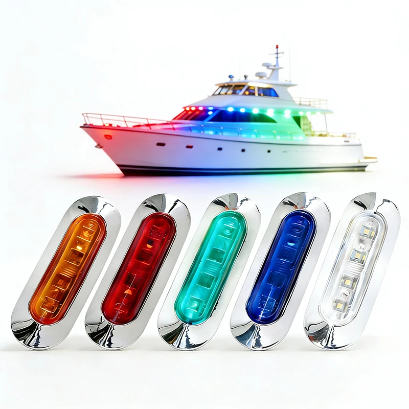 10PCS Red Green 4 LED Boat Navigation Light 12V-24V Waterproof IP67 Sailing Signal Lamps Marine Yacht Warning Lights Side Marker
10PCS Red Green 4 LED Boat Navigation Light 12V-24V Waterproof IP67 Sailing Signal Lamps Marine Yacht Warning Lights Side Marker