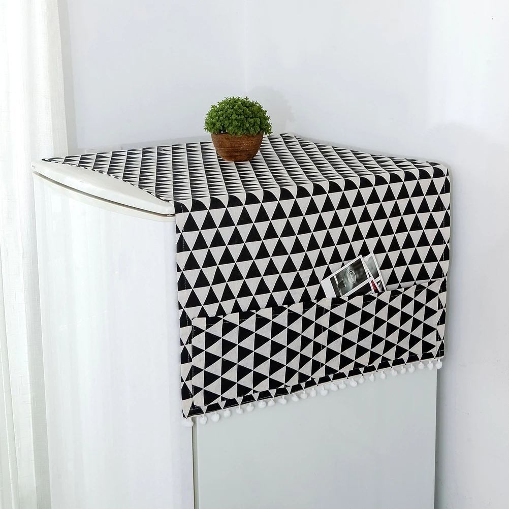 Durable Black Triangle Refrigerator Cover Cotton Linen Kitchen Dust Protector Organizer Storage Bag Refrigerator Cover
Durable Black Triangle Refrigerator Cover Cotton Linen Kitchen Dust Protector Organizer Storage Bag Refrigerator Cover