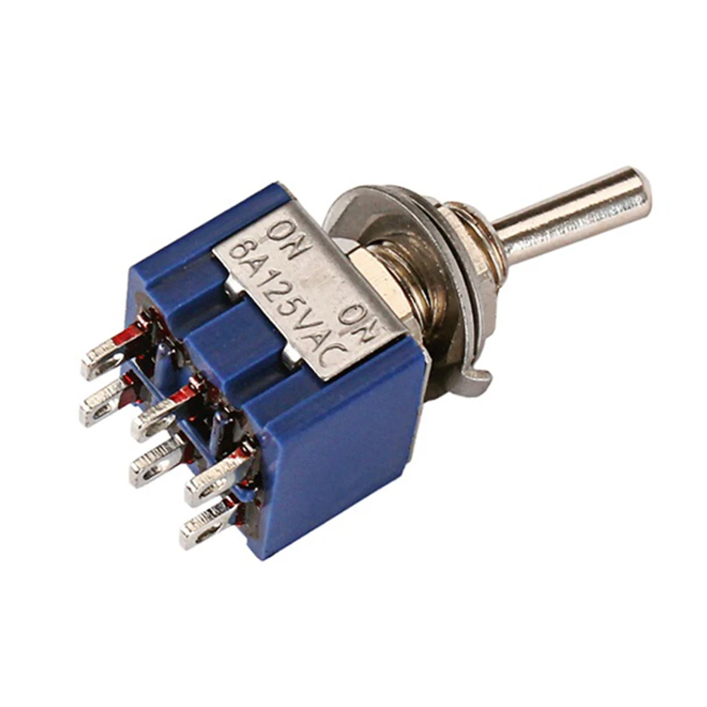 Two stage Toggle Switch Guitar Pickup Selector Blue Electric 3 Terminals SPDT Lights Motors Flat Locking Washer Nuts
Two stage Toggle Switch Guitar Pickup Selector Blue Electric 3 Terminals SPDT Lights Motors Flat Locking Washer Nuts