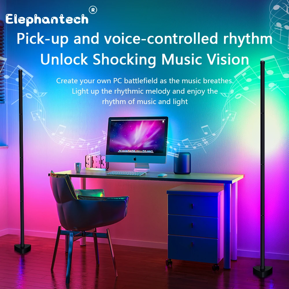 RGB LED Floor Lamp Living Room Dimmable 141cm Highly DIY Stand RGB LED Mood Light for Bedroom Home Decor Interior Lighting
RGB LED Floor Lamp Living Room Dimmable 141cm Highly DIY Stand RGB LED Mood Light for Bedroom Home Decor Interior Lighting
