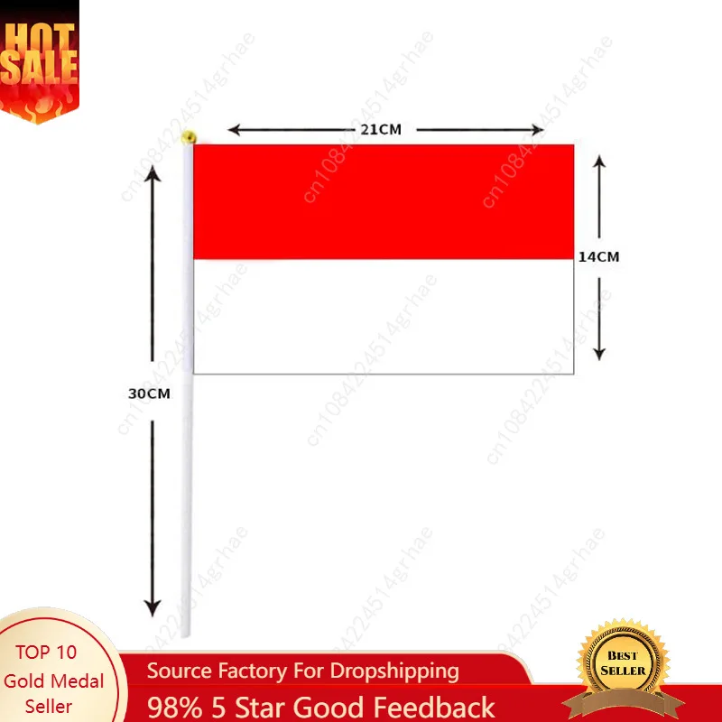 Indonesia Hand Waving Flag Indonesian Small Mini Hand Held Flags 10 Pcs 14x21cm World Cup Sporting Event Support Handheld Flag
Indonesia Hand Waving Flag Indonesian Small Mini Hand Held Flags 10 Pcs 14x21cm World Cup Sporting Event Support Handheld Flag