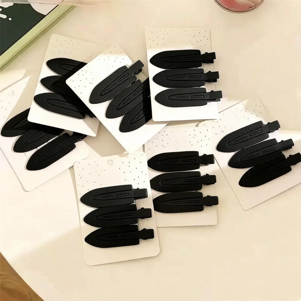 Black/Pink No Crease Hair Clips, Matte Duckbill Clips For Makeup, No Bend Flat Styling Clips For Bangs
Black/Pink No Crease Hair Clips, Matte Duckbill Clips For Makeup, No Bend Flat Styling Clips For Bangs