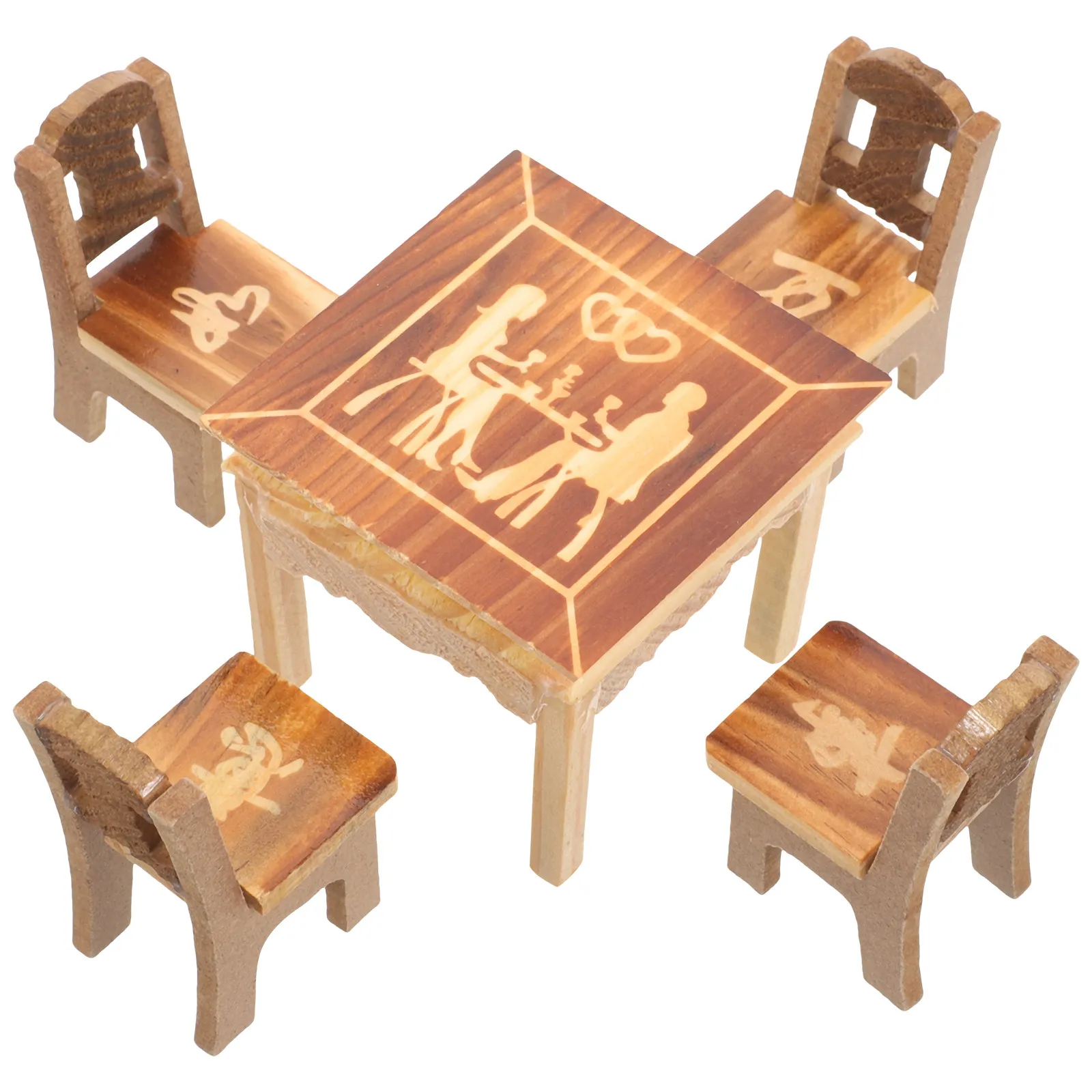 1Set Mini Eight Table Chair Realistic Wood Simulation Furniture Decorative Mini House Playhouse Accessory Photo Prop
1Set Mini Eight Table Chair Realistic Wood Simulation Furniture Decorative Mini House Playhouse Accessory Photo Prop