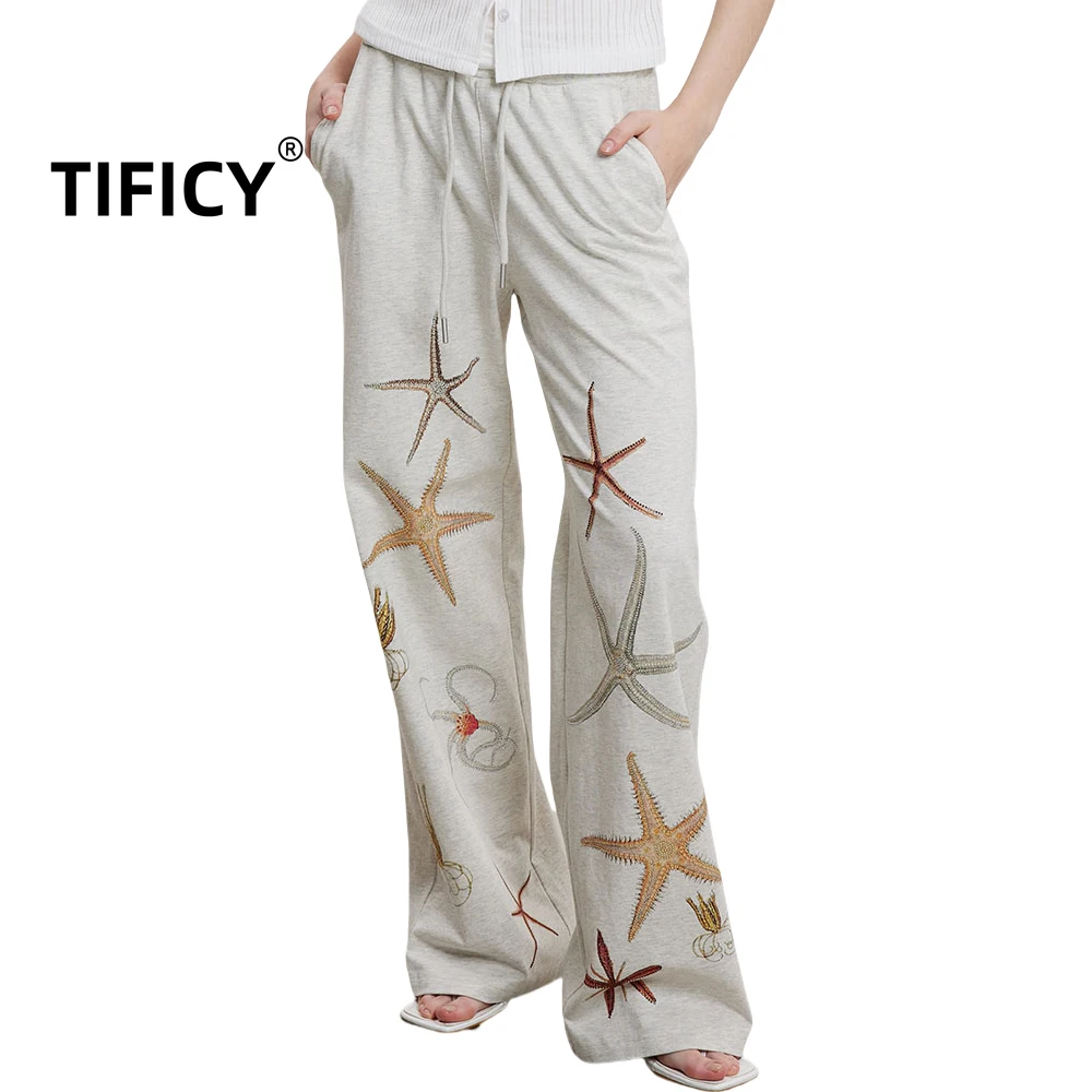 High Street Cotton Pant Women's Lucky Starfish Series Relaxed Oxygen Sensing Casual Sanitary Pants Beige Gray Pants
High Street Cotton Pant Women's Lucky Starfish Series Relaxed Oxygen Sensing Casual Sanitary Pants Beige Gray Pants
