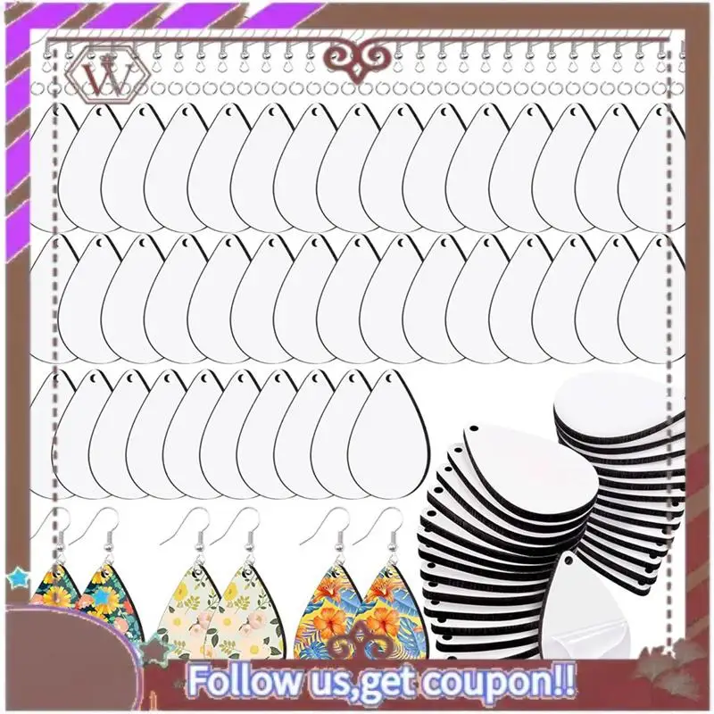 (New)-360 Pcs Sublimation Earring Blanks With Earring Hooks And Jump Rings Unfinished MDF Teardrop Earrings Blanks
(New)-360 Pcs Sublimation Earring Blanks With Earring Hooks And Jump Rings Unfinished MDF Teardrop Earrings Blanks