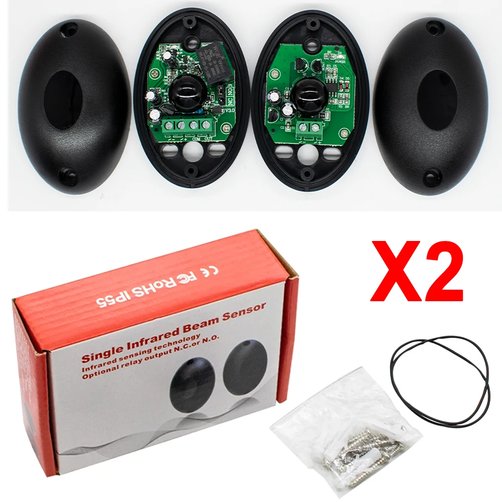 2pcs IP55 Waterproof Infrared Safety Photocell for Automated Gates Universal Detector for Swing/Sliding/Garage Door
2pcs IP55 Waterproof Infrared Safety Photocell for Automated Gates Universal Detector for Swing/Sliding/Garage Door