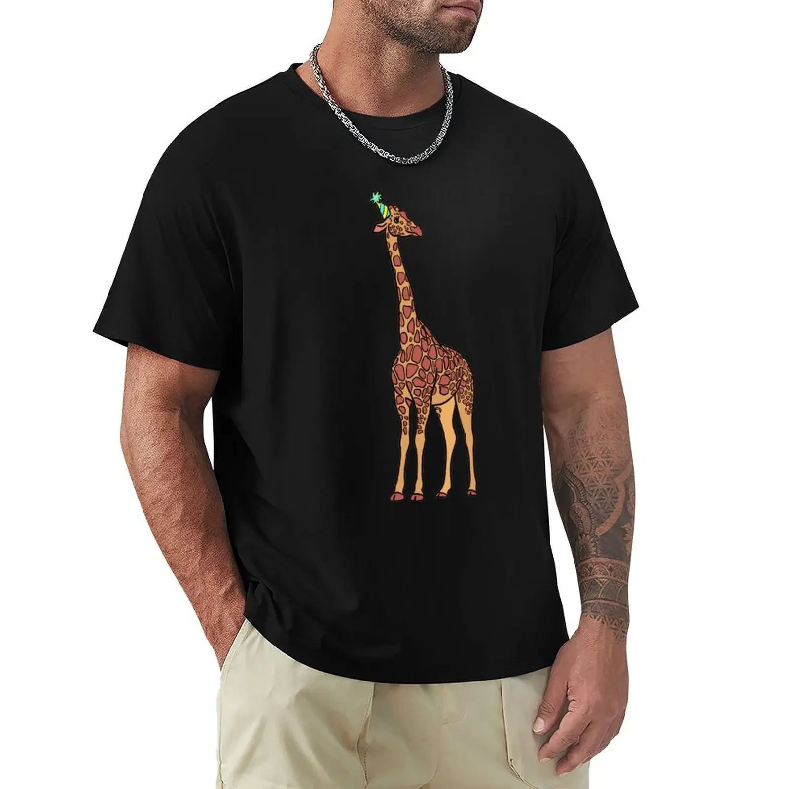 Colorful Party Giraffe T-Shirt cute tops anime t shirts Aesthetic clothing black t-shirts for men
Colorful Party Giraffe T-Shirt cute tops anime t shirts Aesthetic clothing black t-shirts for men