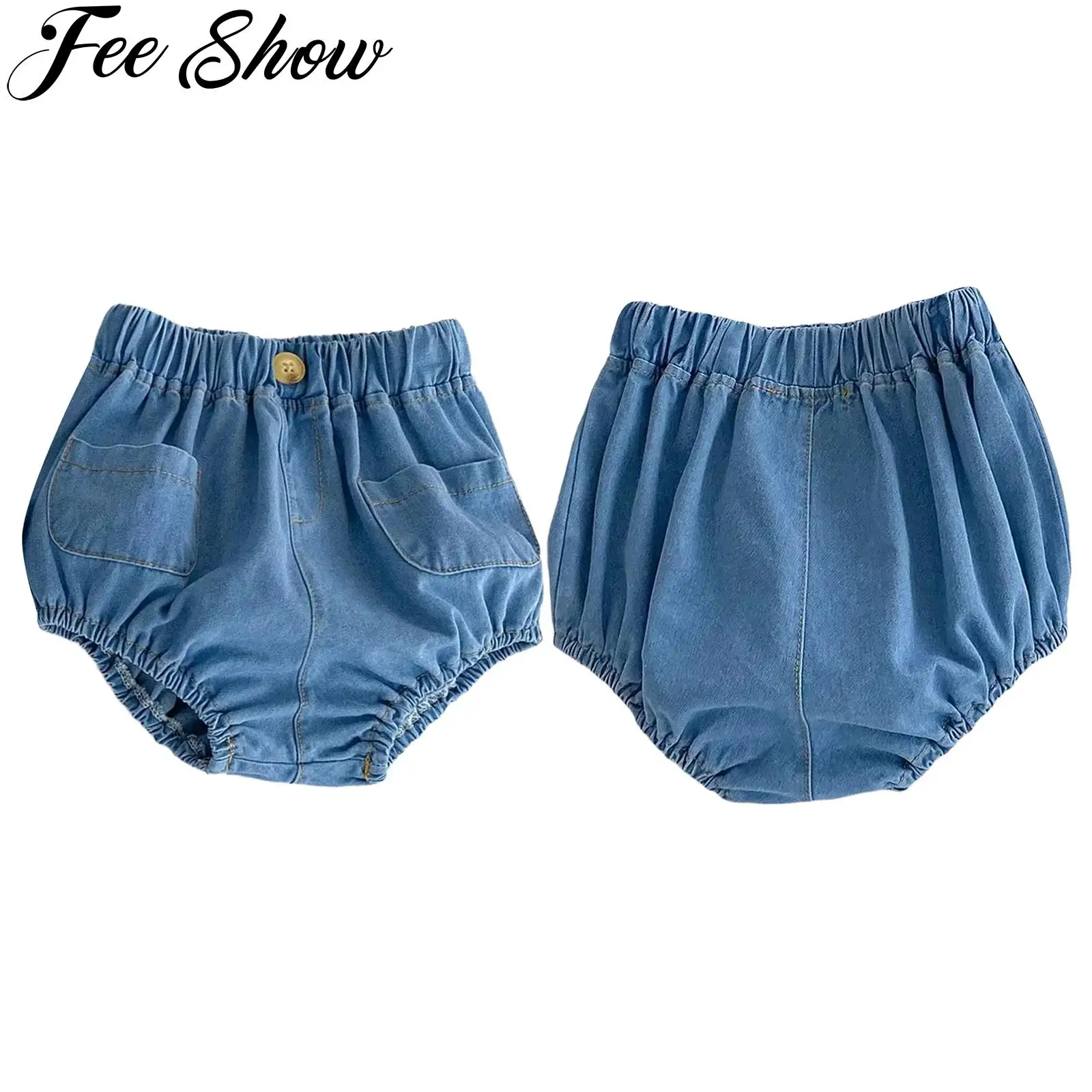 Baby Denim Bloomer Shorts Toddler Boys Girls Summer Elastic Waistband Shorts Pants with 2 Pockets Children Clothing Casual Wear
Baby Denim Bloomer Shorts Toddler Boys Girls Summer Elastic Waistband Shorts Pants with 2 Pockets Children Clothing Casual Wear