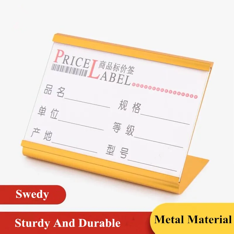 85x65mm L Shape Aluminum Sign Holder Display Stand Table Number Place Card Holder Mini Price Label Paper Card Tags
85x65mm L Shape Aluminum Sign Holder Display Stand Table Number Place Card Holder Mini Price Label Paper Card Tags