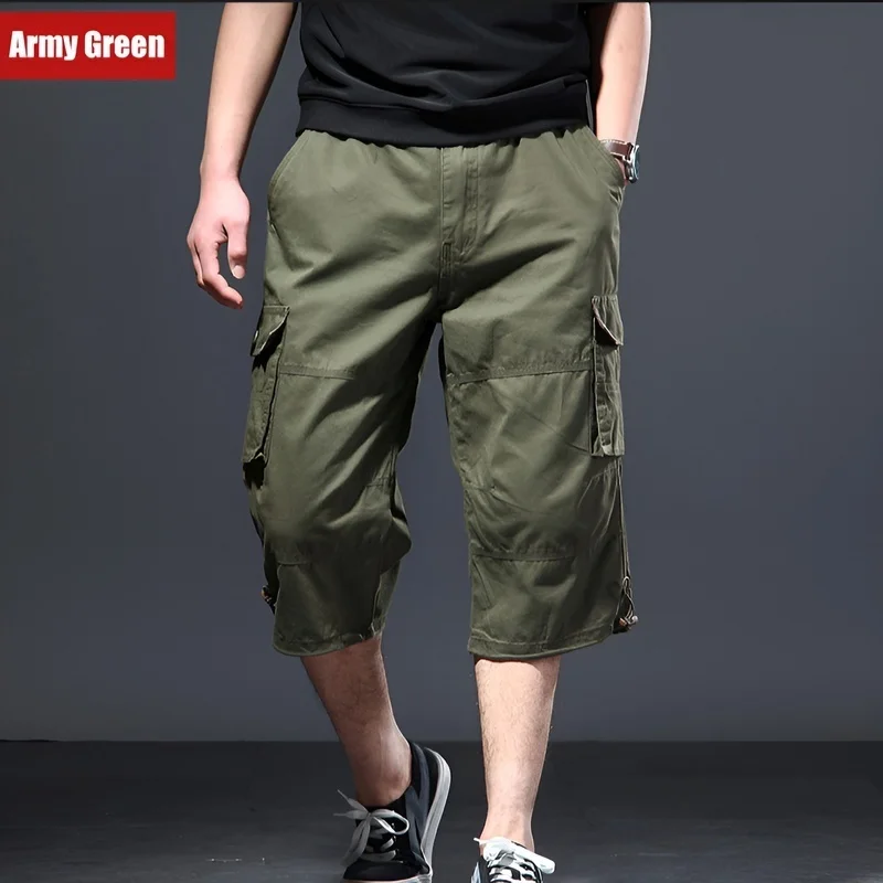 Мужские укороченные брюки из тонкого хлопка свободного карго
Мужские укороченные брюки из тонкого хлопка свободного карго