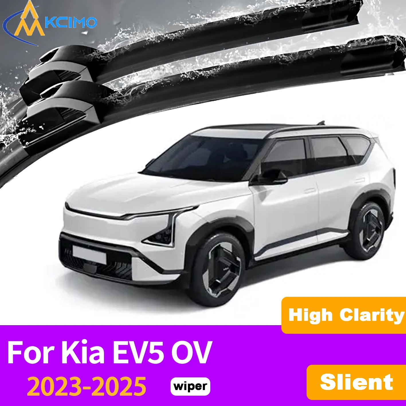 KCIMO 2PCS Front Windshield Wiper Blades For Kia EV5 OV 2023-2025, Perfect Fit Car Replacement Noiseless Streak-Free Wipers
KCIMO 2PCS Front Windshield Wiper Blades For Kia EV5 OV 2023-2025, Perfect Fit Car Replacement Noiseless Streak-Free Wipers