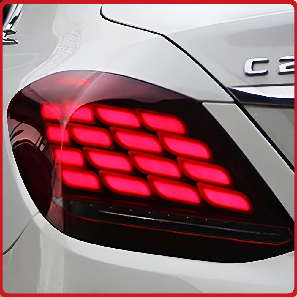 For Benz C-Class W205 2015-2021 Taillights Assembly Upgrade LED Accessories,Dragon Scale Style,Blink Signal Light,Startup Effect
For Benz C-Class W205 2015-2021 Taillights Assembly Upgrade LED Accessories,Dragon Scale Style,Blink Signal Light,Startup Effect