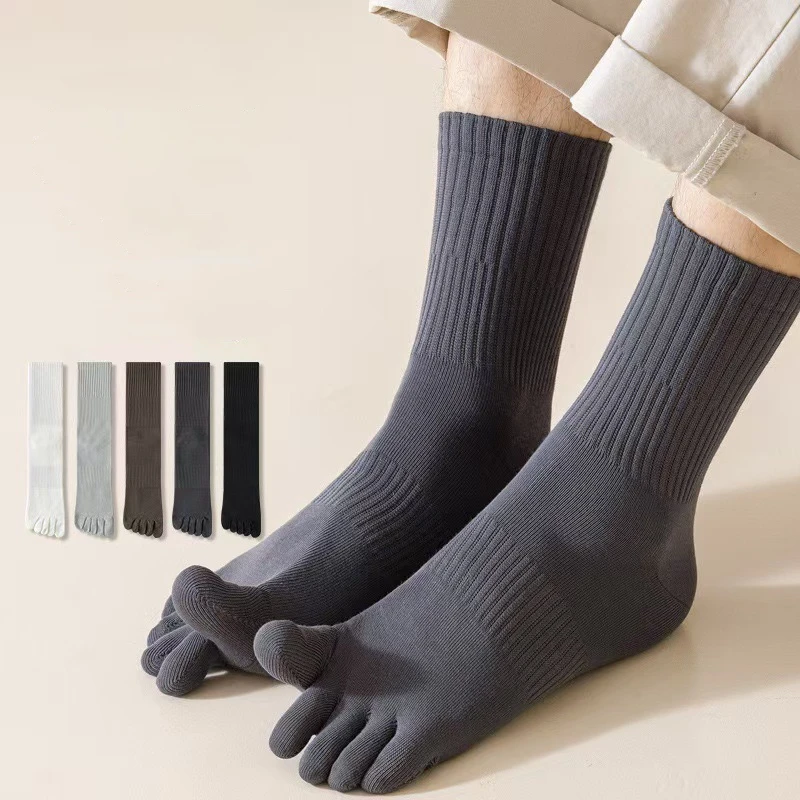 5 Pairs 100% Cotton Men Five Finger Socks Solid Color Breathable Absorbent Split Toe Sports Socks Anti-Odor Toe Sock Four Season
5 Pairs 100% Cotton Men Five Finger Socks Solid Color Breathable Absorbent Split Toe Sports Socks Anti-Odor Toe Sock Four Season