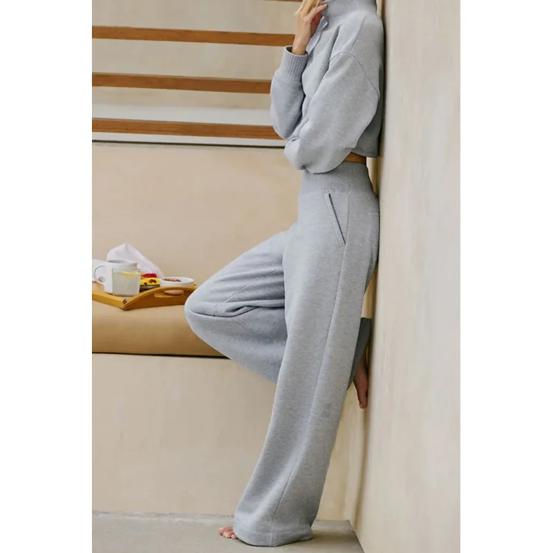 Women High Waist Knit Patchwork Fleece Lined Wide Leg Stacking Pants Elegant Slim Fit Winter Trousers Old Money Style Warm
Women High Waist Knit Patchwork Fleece Lined Wide Leg Stacking Pants Elegant Slim Fit Winter Trousers Old Money Style Warm