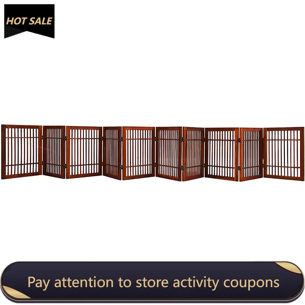 Pet Dog Gate Strong and Durable Freestanding Folding Acacia Hardwood Portable Wooden Fence Indoors or Outdoors Foldable Barrier
Pet Dog Gate Strong and Durable Freestanding Folding Acacia Hardwood Portable Wooden Fence Indoors or Outdoors Foldable Barrier