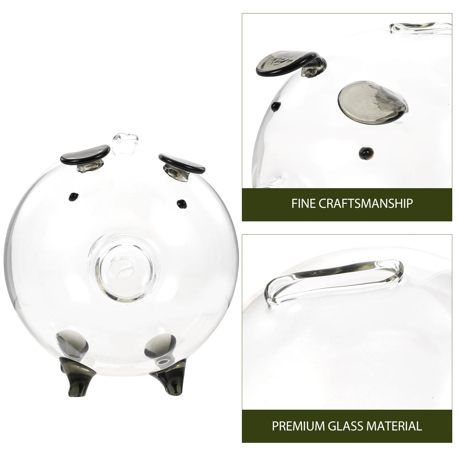 Creative Glass Piggy Bank Transparent Pig Shaped Money Holder for Saving Habit Development Decorative Room Desktop
Creative Glass Piggy Bank Transparent Pig Shaped Money Holder for Saving Habit Development Decorative Room Desktop