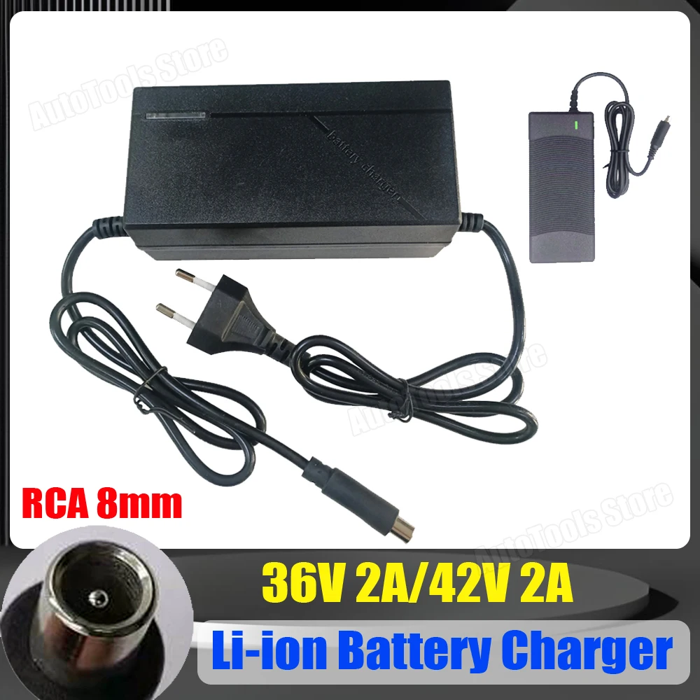 36V 2A/42V 2A Lithium Battery Charger For 36V 10S Battery Pack Charger Adapter With RCA 8mm Plug Li-ion Chargers
36V 2A/42V 2A Lithium Battery Charger For 36V 10S Battery Pack Charger Adapter With RCA 8mm Plug Li-ion Chargers