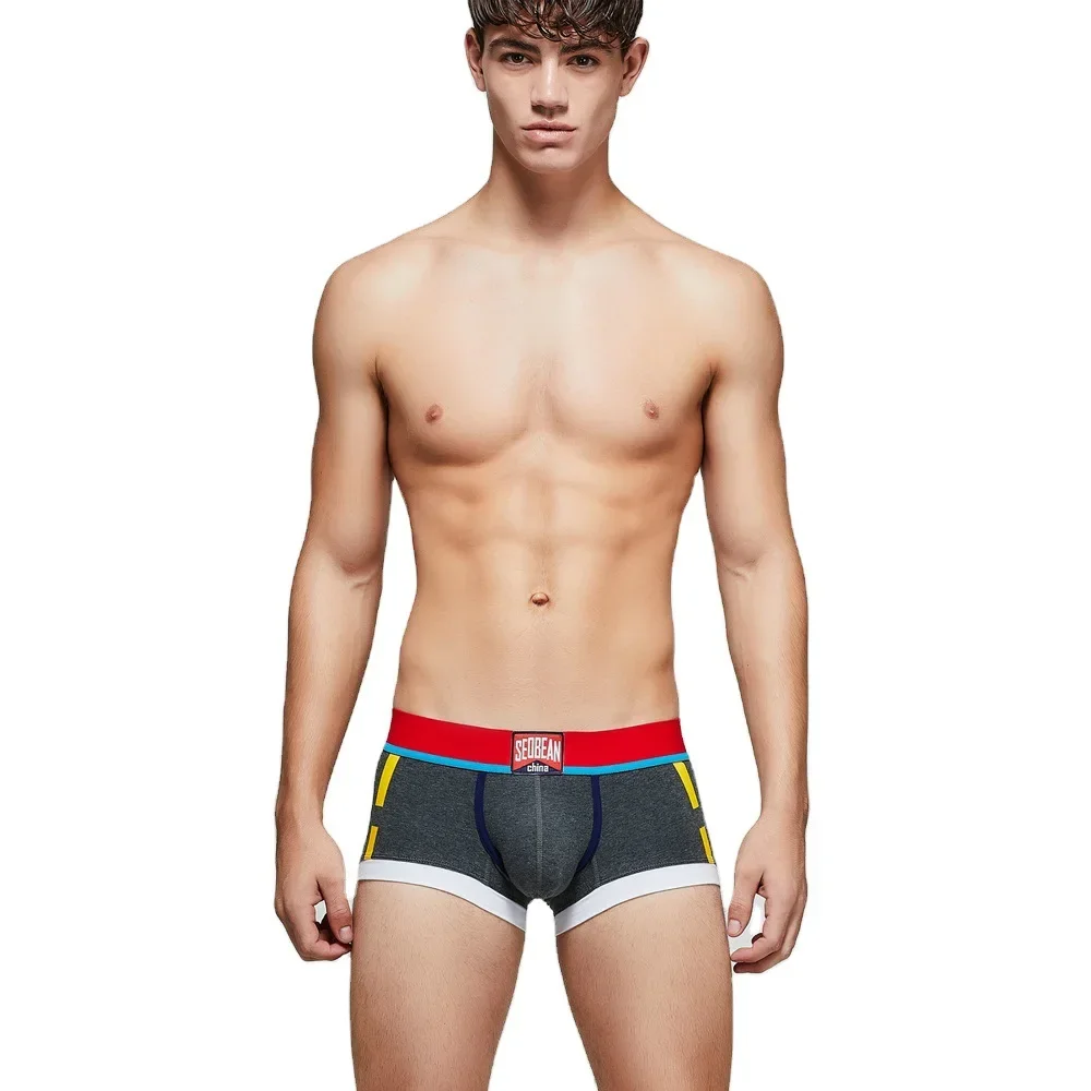 Men's Boxy Underwear Youth Sexy Low-waist U Convex Pouch Sports Boxer Shorts Skinny Cotton Breathable Comfy Sweat Absorp Trunks
Men's Boxy Underwear Youth Sexy Low-waist U Convex Pouch Sports Boxer Shorts Skinny Cotton Breathable Comfy Sweat Absorp Trunks