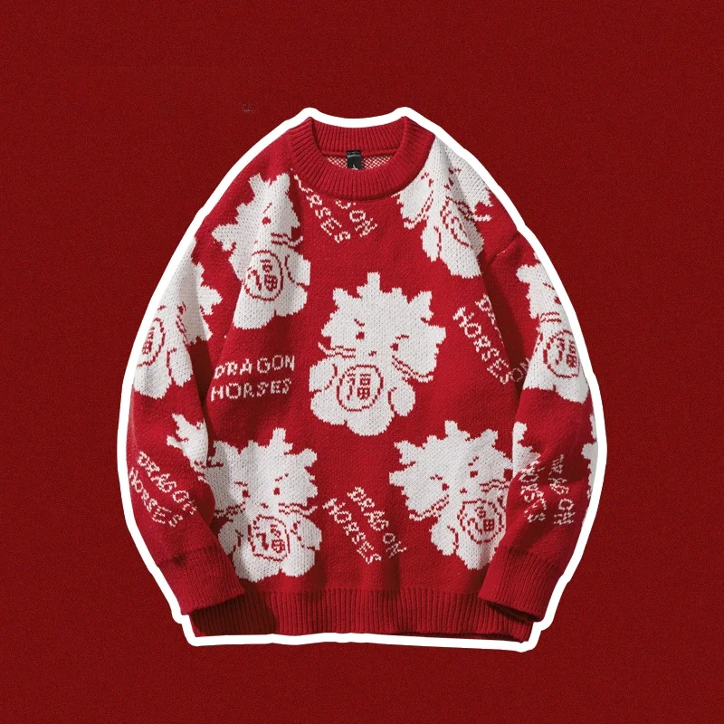 Красный свободный свитер с круглым вырезом для мужчин, весна-осень, удобный базовый свитер в американском ретро-стиле, с длинными рукавами, в стиле lazy style.
Красный свободный свитер с круглым вырезом для мужчин, весна-осень, удобный базовый свитер в американском ретро-стиле, с длинными рукавами, в стиле lazy style.