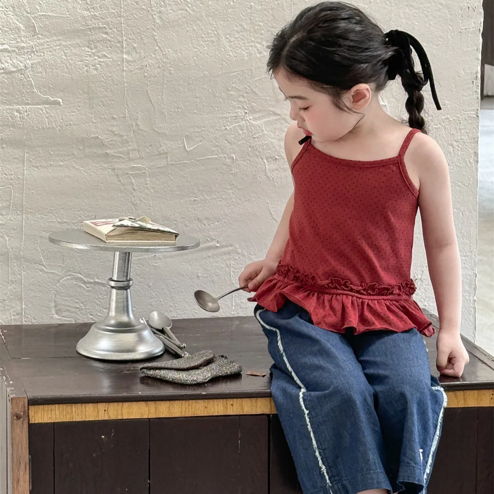 Kids Cotton Sleeveless Vest Red Baby Girls Blouse Summer Casual Chidren T Shirts Toddler Tops Clothing Holiday Look Kids Clothes
Kids Cotton Sleeveless Vest Red Baby Girls Blouse Summer Casual Chidren T Shirts Toddler Tops Clothing Holiday Look Kids Clothes
