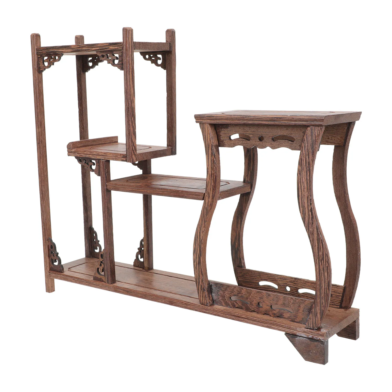 Solid Wood Chicken Wing Wood Curio Stand Display Rack Vintage Storage Shelf Home Decor Wooden Crafts Tea Pot Display
Solid Wood Chicken Wing Wood Curio Stand Display Rack Vintage Storage Shelf Home Decor Wooden Crafts Tea Pot Display