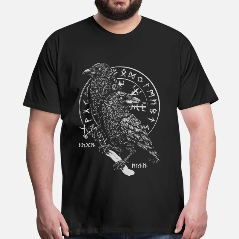 Huginn and Muninn 60520 Retro Viking Gift t shirt Short Sleeve tee Norse Mythology Valhalla Graphic Clothes All size tops S-6XL
Huginn and Muninn 60520 Retro Viking Gift t shirt Short Sleeve tee Norse Mythology Valhalla Graphic Clothes All size tops S-6XL