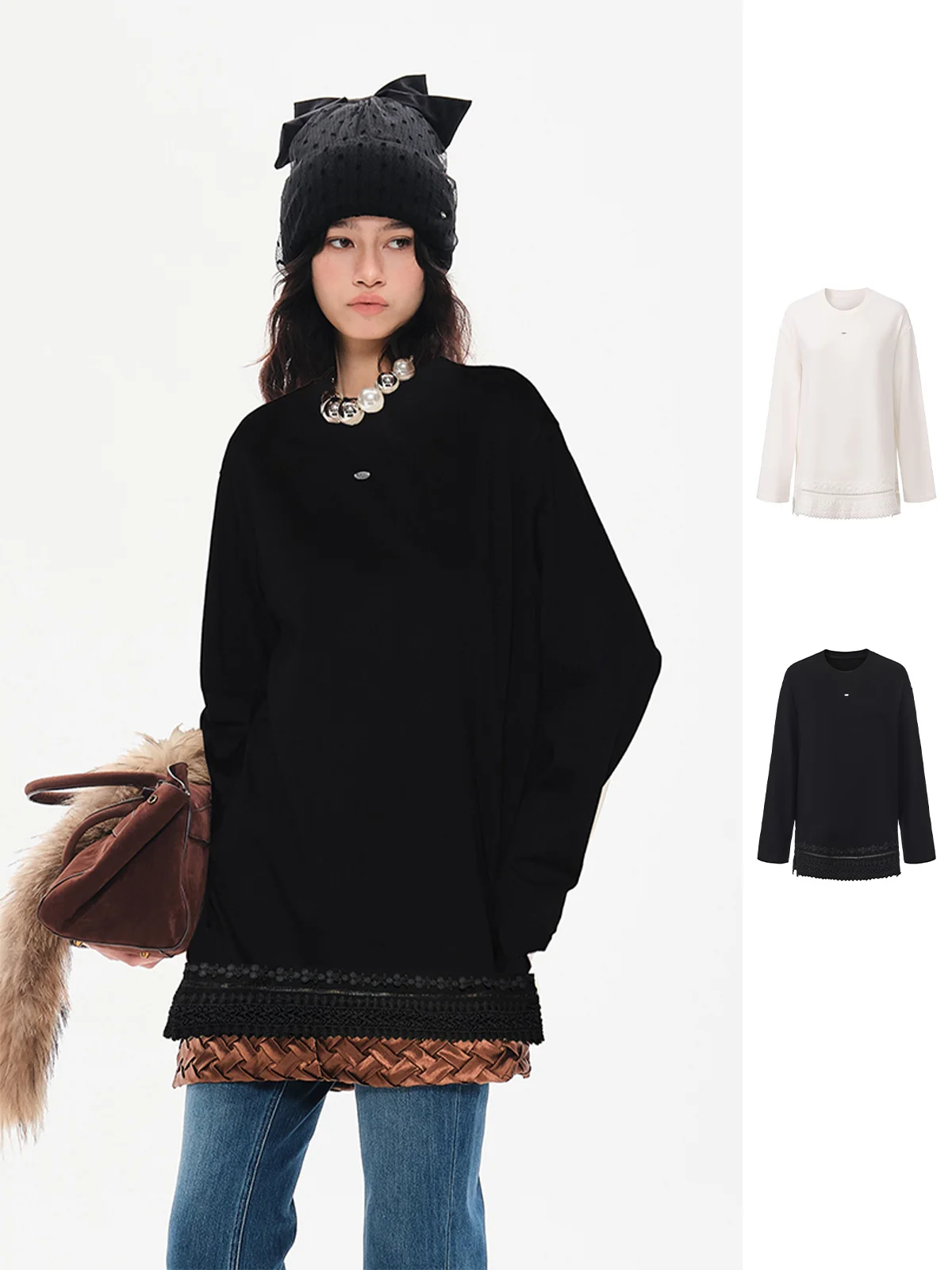 Свободная футболка с кружевной отделкой, бренд MIMBLANCHE, ручная работа экспертов, Dy5m2702, повседневный топ с длинными рукавами и круглым вырезом.
Свободная футболка с кружевной отделкой, бренд MIMBLANCHE, ручная работа экспертов, Dy5m2702, повседневный топ с длинными рукавами и круглым вырезом.