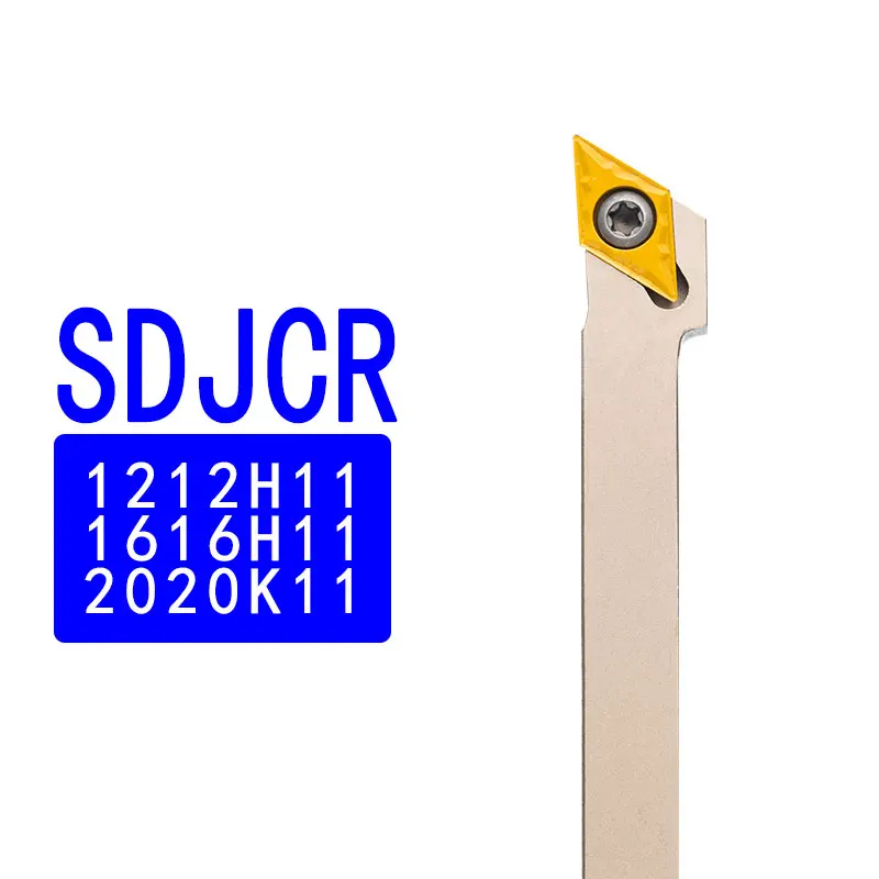 SDJCR1212H11 SDJCR1616H11 White Spring Steel 93° Turning Tool Holder CNC Lathe External Turning Tool For DCMT Inserts
SDJCR1212H11 SDJCR1616H11 White Spring Steel 93° Turning Tool Holder CNC Lathe External Turning Tool For DCMT Inserts