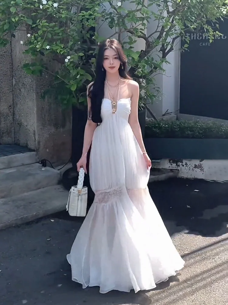 Burjuman Forest Wardrobe Pure Desire Backless Pleated Long Summer Dress Women's Elegant Feel Beach Vacation Dress
Burjuman Forest Wardrobe Pure Desire Backless Pleated Long Summer Dress Women's Elegant Feel Beach Vacation Dress