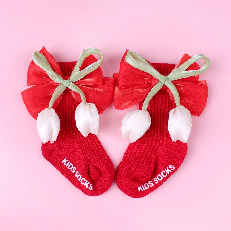 Korean Cute Baby Bowknot Socks 3D Floral Princess Cotton Breathable Socks Newborn Infant Toddler Anti Slip Floor Girls Socks
Korean Cute Baby Bowknot Socks 3D Floral Princess Cotton Breathable Socks Newborn Infant Toddler Anti Slip Floor Girls Socks
