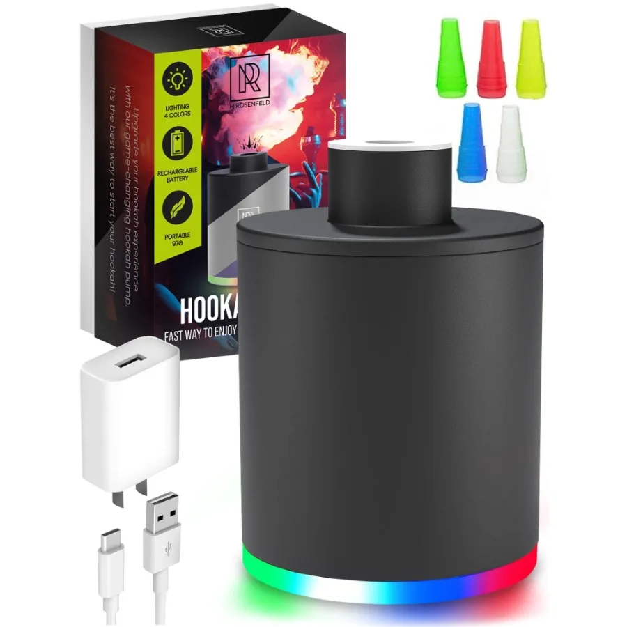 Black Hookah Pump Hookah Starter with 1000 mAh Rechargeable Battery Electric Hookah Starter Vacuum Kit with Led Light Mini Hook
Black Hookah Pump Hookah Starter with 1000 mAh Rechargeable Battery Electric Hookah Starter Vacuum Kit with Led Light Mini Hook