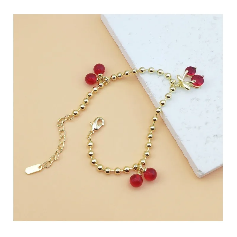 Popular Wind Summer Beach Cherry Pendant Women's Bracelet Anklet Fashion Red Beaded Bracelet
Popular Wind Summer Beach Cherry Pendant Women's Bracelet Anklet Fashion Red Beaded Bracelet