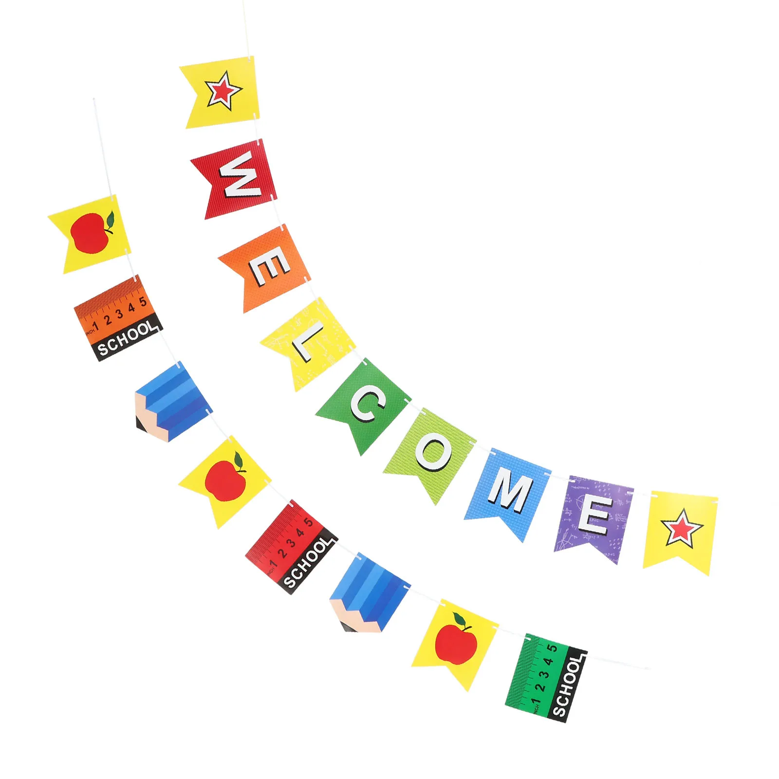 Welcome Banner Flag Party Banners Supplies Pencil Apple Back to school Classroom Decorations Reusable School Event Graduation
Welcome Banner Flag Party Banners Supplies Pencil Apple Back to school Classroom Decorations Reusable School Event Graduation