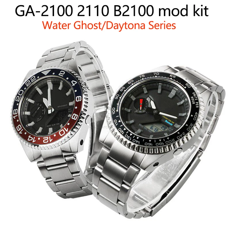GA2100 Stainless Steel Case&Strap mod kit For Casioak Watch GA-2100/2110 GA-B2100 Modified Water Ghost/Daytona Series style set
GA2100 Stainless Steel Case&Strap mod kit For Casioak Watch GA-2100/2110 GA-B2100 Modified Water Ghost/Daytona Series style set