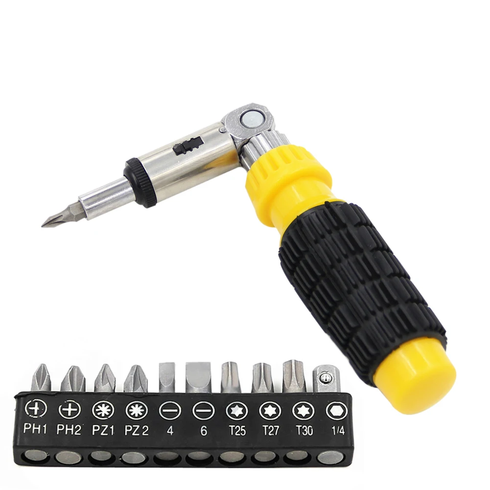 11 Pcs Screwdriver Set Screwdriver Bits With Ratchet Screwdriver Handle 1/4'' Adapter Left Right Rotating Ratchet Screwdriver
11 Pcs Screwdriver Set Screwdriver Bits With Ratchet Screwdriver Handle 1/4'' Adapter Left Right Rotating Ratchet Screwdriver