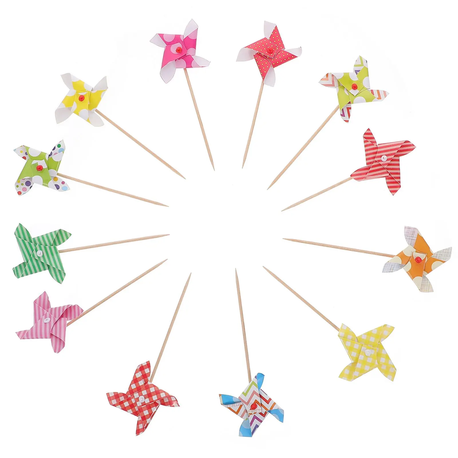 24pcs Windmill Cake Topper Decorations Sturdy Birthday Party Supplies Child Wedding Cupcake Adornment Insert
24pcs Windmill Cake Topper Decorations Sturdy Birthday Party Supplies Child Wedding Cupcake Adornment Insert