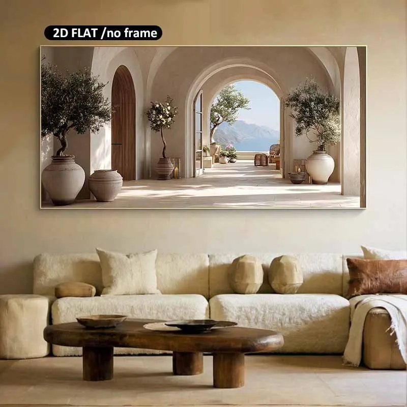 2D/Flat Modern Mediterranean Olive Trees Canvas Wall Art Unframed Minimalist Spanish Coastal Archway Print for Living Room Decor
2D/Flat Modern Mediterranean Olive Trees Canvas Wall Art Unframed Minimalist Spanish Coastal Archway Print for Living Room Decor