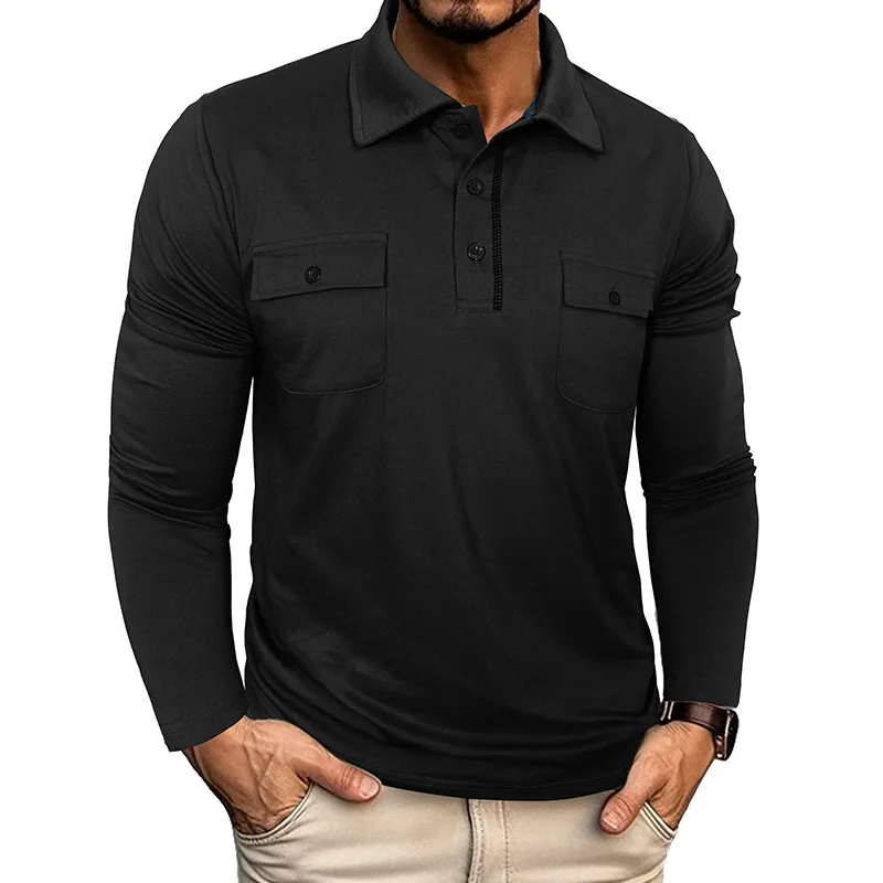 2026 Autumn Men's Long Sleeve Pocket Lapel POLO Shirt Outdoor Casual
2026 Autumn Men's Long Sleeve Pocket Lapel POLO Shirt Outdoor Casual
