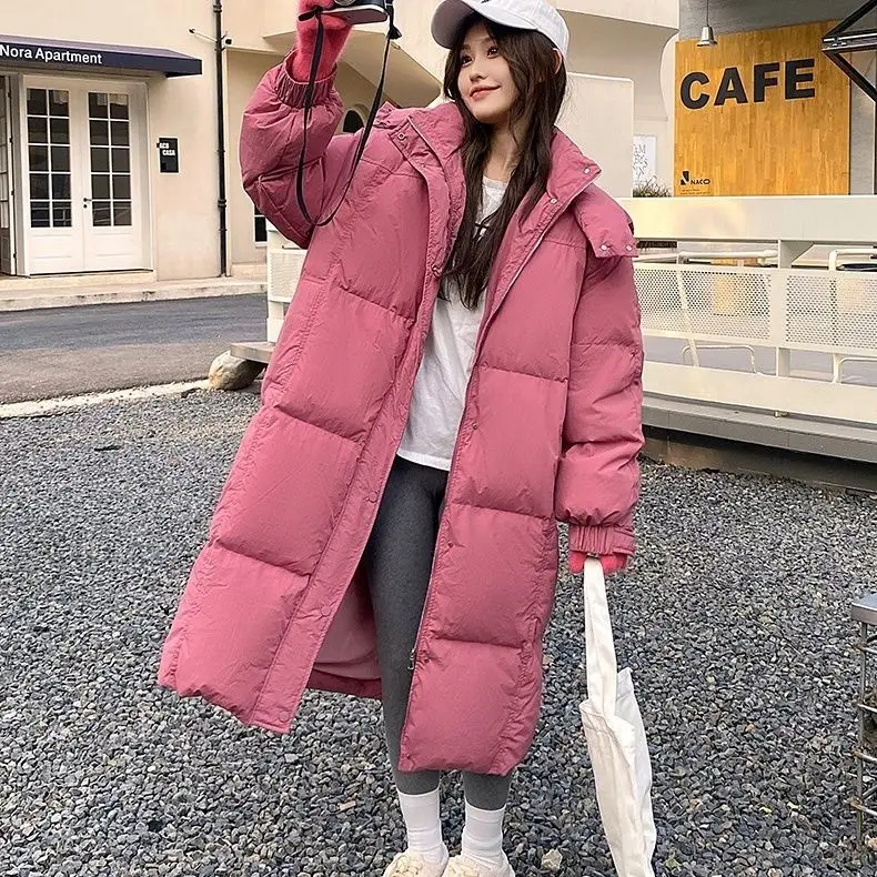 Winter Thiened Large Size Hooded down Cotton Jaet Women's Mid-Length Over-Knee Faionable Loose Sle Korean Version
Winter Thiened Large Size Hooded down Cotton Jaet Women's Mid-Length Over-Knee Faionable Loose Sle Korean Version