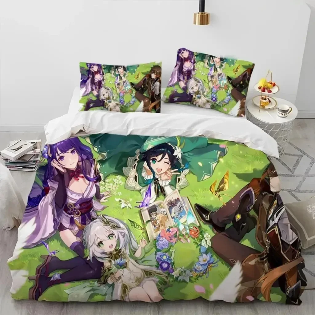 Anime Genshin Impact Game 3D Duvet Cover Bedding Set Comforter Linen Pillowcases Home Decor Single Double Twin King Queen
Anime Genshin Impact Game 3D Duvet Cover Bedding Set Comforter Linen Pillowcases Home Decor Single Double Twin King Queen