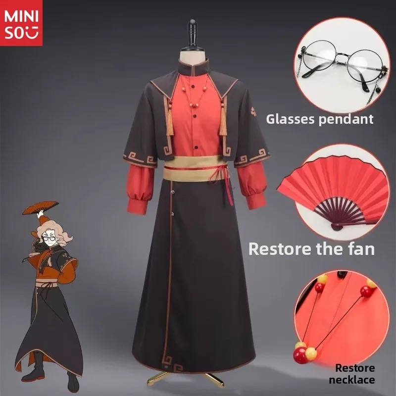 Косплей Miniso Luo Xiaohei Ximuzi, популярный аниме-костюм, полный ролевой комплект одежды 
Косплей Miniso Luo Xiaohei Ximuzi, популярный аниме-костюм, полный ролевой комплект одежды