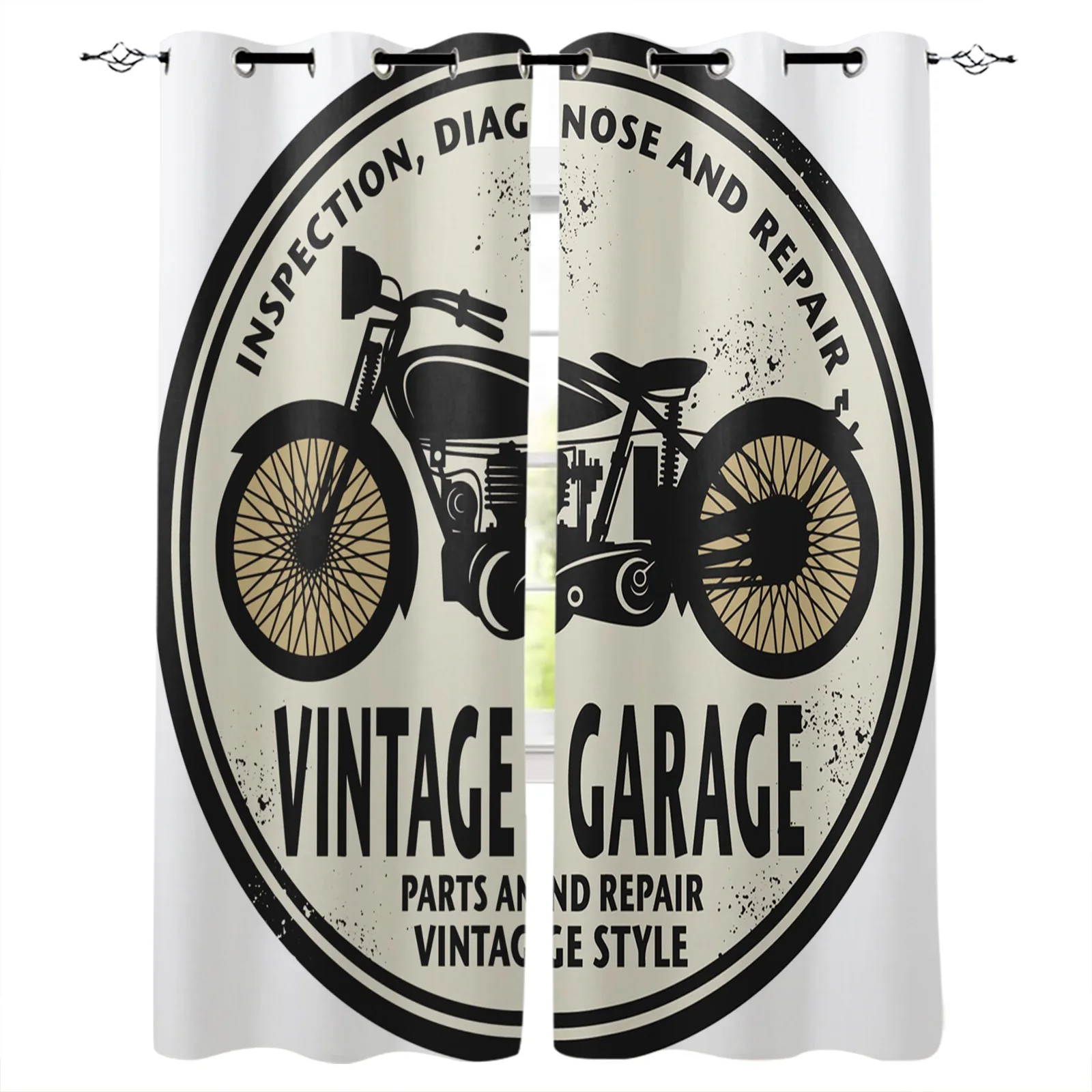 Motorcycle Symbol Round Retro Style Blackout Curtains Window Curtains For Bedroom Living Room Decor Window Treatments
Motorcycle Symbol Round Retro Style Blackout Curtains Window Curtains For Bedroom Living Room Decor Window Treatments