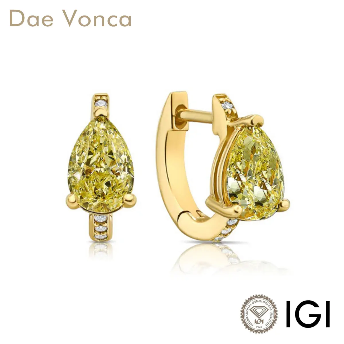 Pavé Huggie Earrings 9K/14K/18K Yellow Gold 1ct Fancy Light Yellow Pear Shape Lab Grown Diamond Earrings For Birthday Gift
Pavé Huggie Earrings 9K/14K/18K Yellow Gold 1ct Fancy Light Yellow Pear Shape Lab Grown Diamond Earrings For Birthday Gift