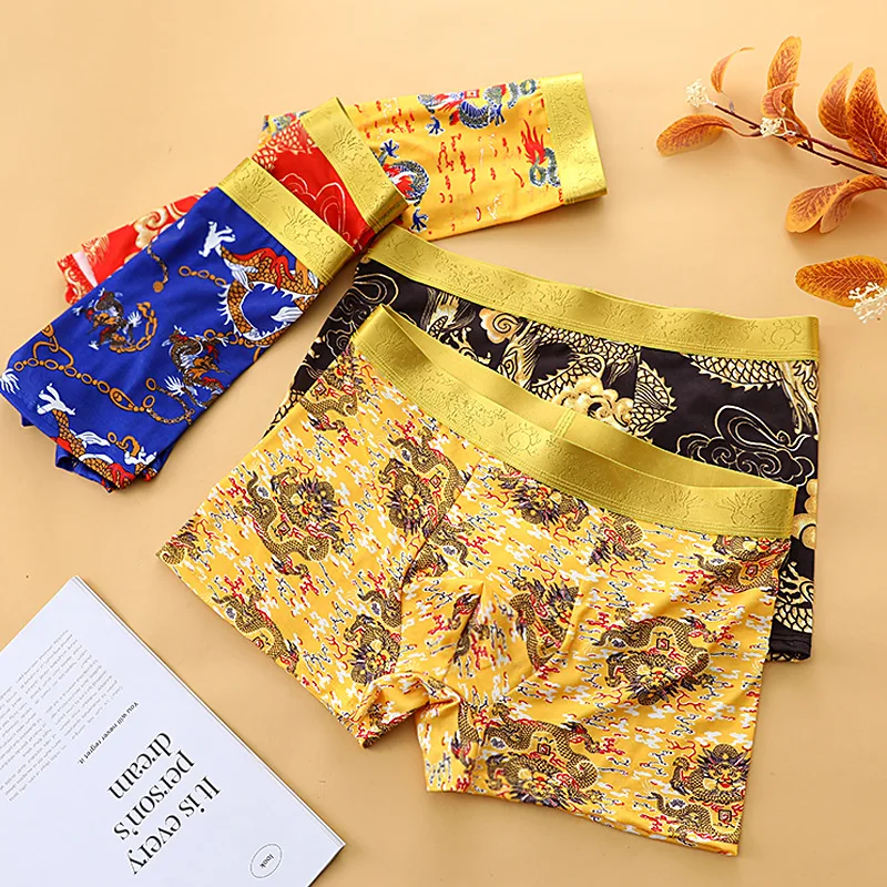 Domineering Dragon Patterned Youth Fashion Breathable Dragon Patterned Boxer Shorts Born Year Red Shorts Men's Underwear Cotton
Domineering Dragon Patterned Youth Fashion Breathable Dragon Patterned Boxer Shorts Born Year Red Shorts Men's Underwear Cotton