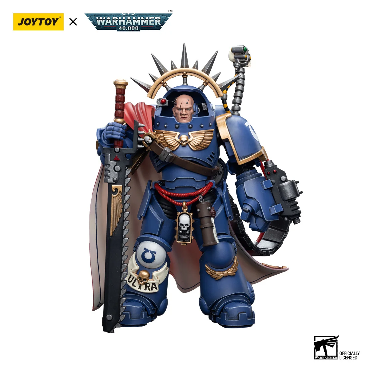 JOYTOY Warhammer 40,000 Ultramarines Captain in Gravis Armour 1/18 Scale Articulated Action Figure Model Kit
JOYTOY Warhammer 40,000 Ultramarines Captain in Gravis Armour 1/18 Scale Articulated Action Figure Model Kit