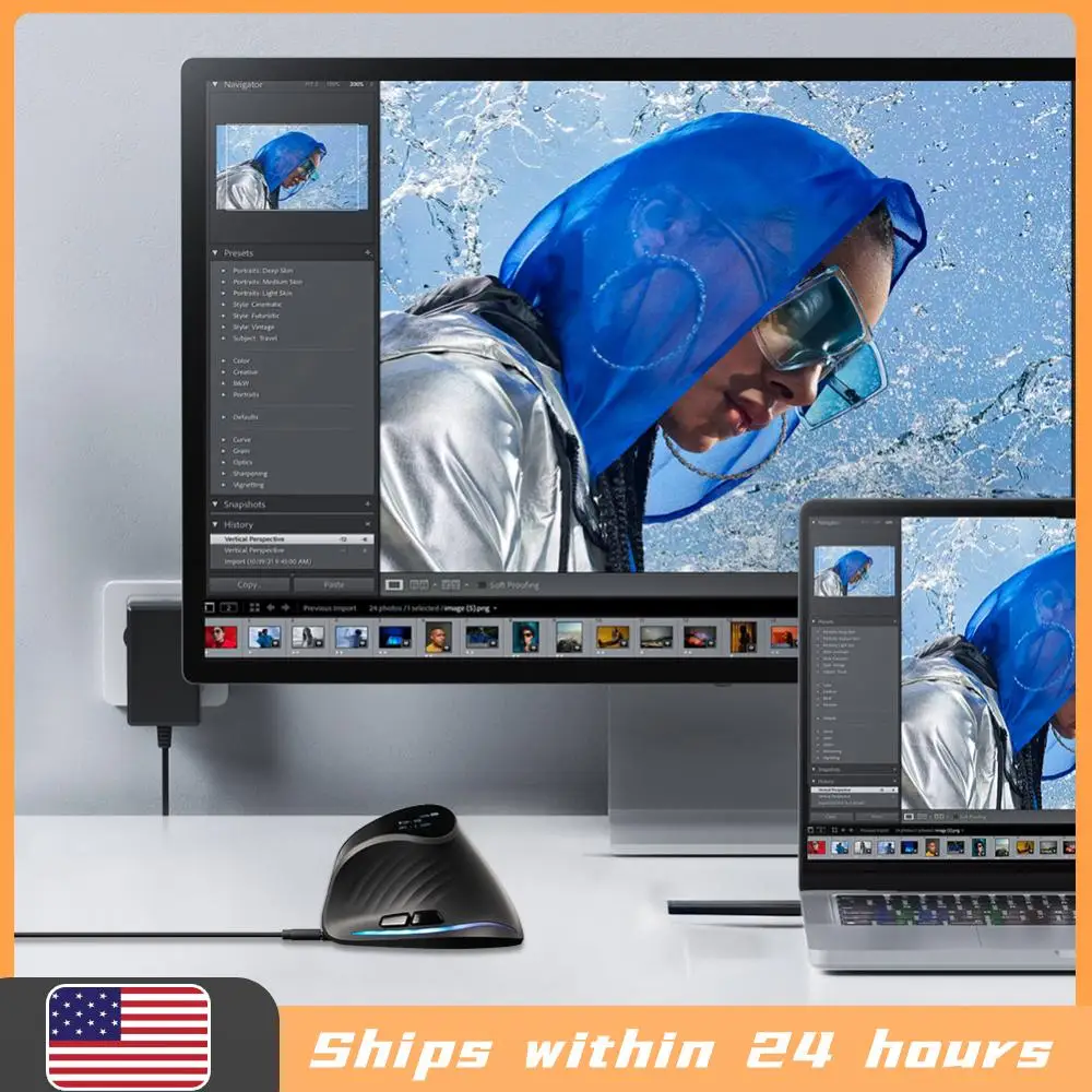 Вертикальная перезаряжаемая мышь для ноутбуков и ПК, три режима подключения (Bluetooth + 2.4 ГГц + проводной), регулируемое DPI, 7 кнопок, для ПК, ноутбуков, Windows
Вертикальная перезаряжаемая мышь для ноутбуков и ПК, три режима подключения (Bluetooth + 2.4 ГГц + проводной), регулируемое DPI, 7 кнопок, для ПК, ноутбуков, Windows