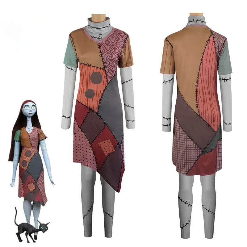 The Night Before Christmas Sally Skellington Costume Cosplay Wig Hair Scary Horror Halloween Costume Women Party Fancy Dress
The Night Before Christmas Sally Skellington Costume Cosplay Wig Hair Scary Horror Halloween Costume Women Party Fancy Dress